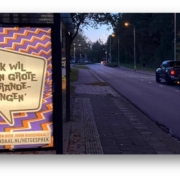 Billboard met uitnodiging voor Het Gesprek